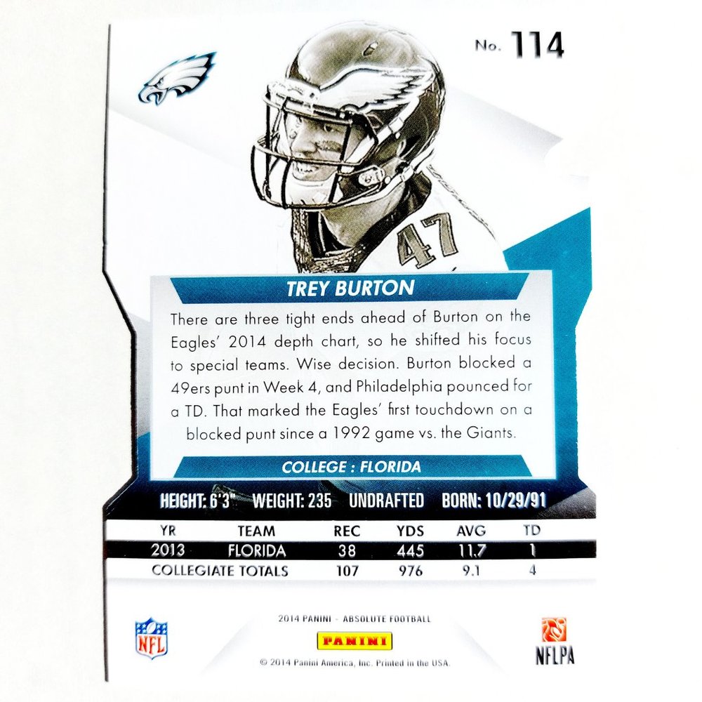 Philadelphia Eagles (Trey Burton) - FTBL [26_TB1] - Picture 3 of 3